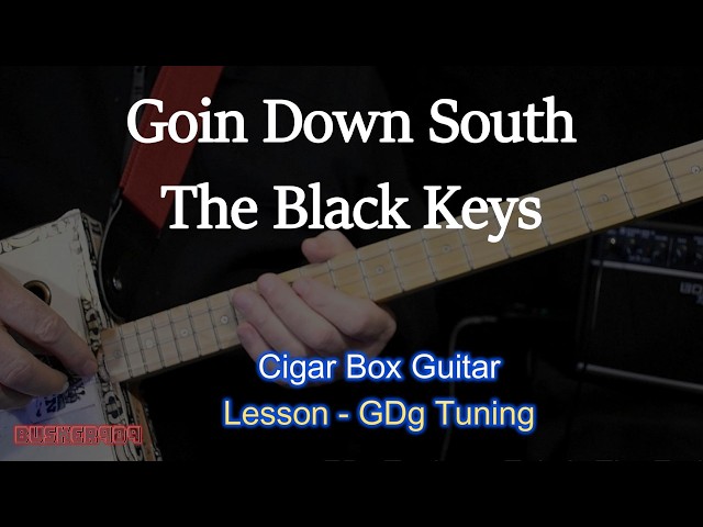 Goin Down South - The Black Keys (by R L  Burnside) Easy Delta Blues Cigar Box Guitar Lesson w Tab