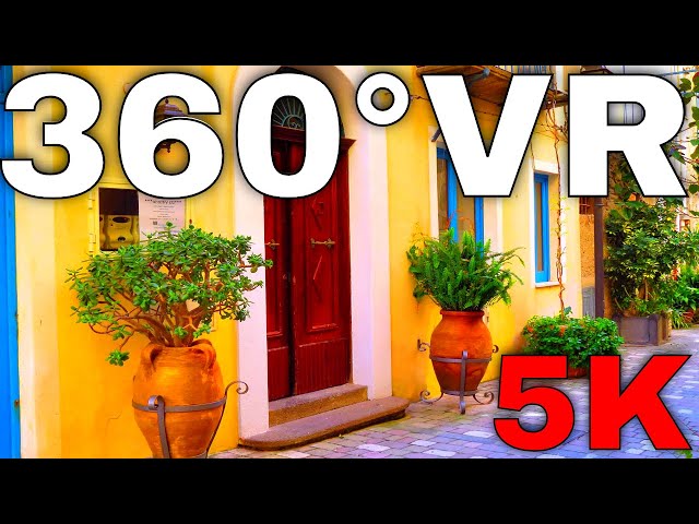 360° VR Lipari Walk Tour Aeolian Islands Travel Sicily Italy Attractions 5K 3D Virtual Reality 4K HD