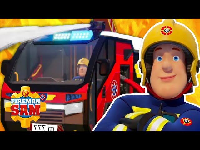 Fireman Sam and Jupiter To The Rescue! | Fire Truck 1 hour compilation | Safety Cartoon