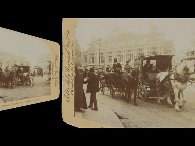 Place de l’Opera Crowded, Paris ~1890 (silent, still image)