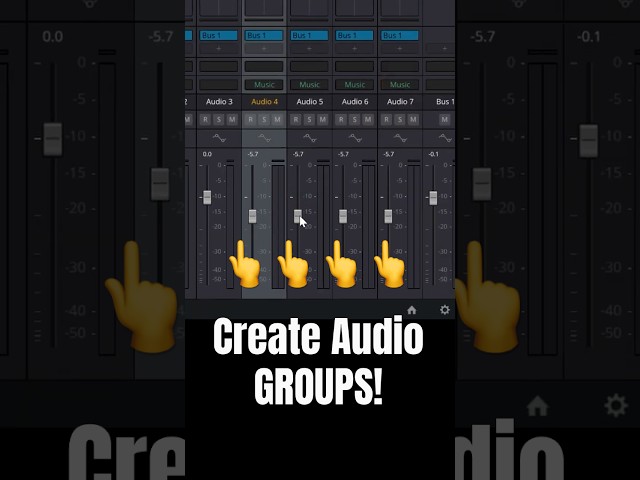 Control Multiple AUDIO Tracks at Once! - DaVinci Resolve