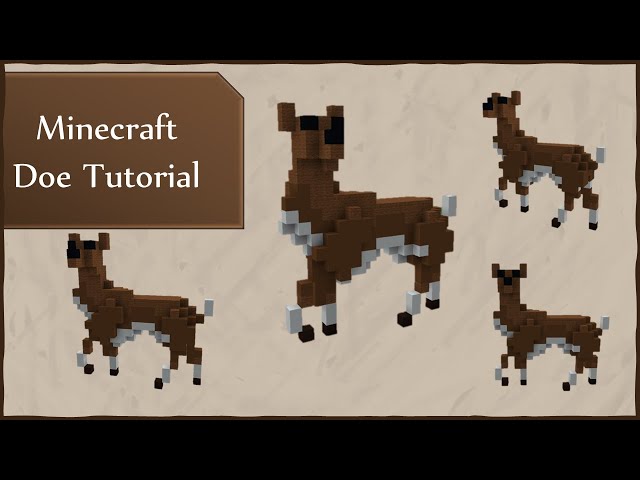 Minecraft: How to build a Beautiful Doe