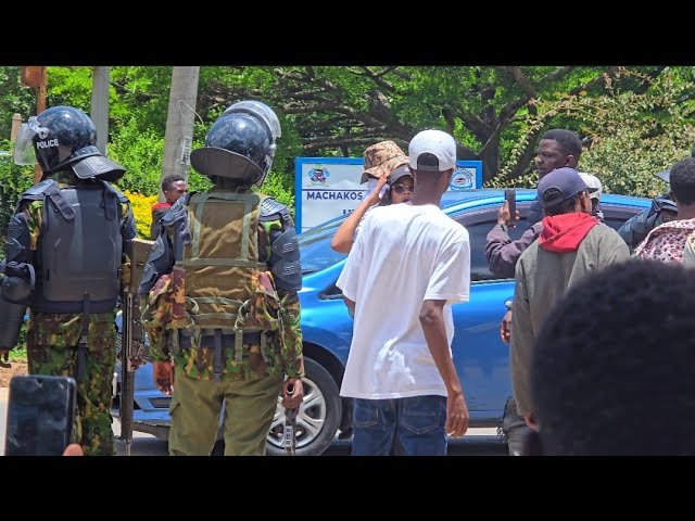 BREAKING: Sammy Kioko Protesters Surround Wavinya Ndeti's Office Demanding For Payment