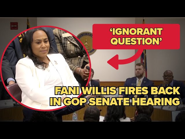 Fani Willis Doesn’t Hold Back in Senate Hearing | Moments
