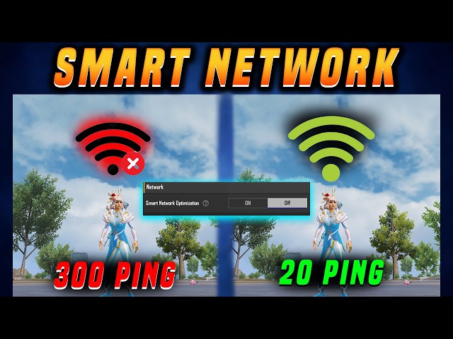 SMART NETWORK OPTIMIZATION ON & OFF PUBG MOBILE/BGMI | STOP LAG FIX & HIGH PING PROBLEM