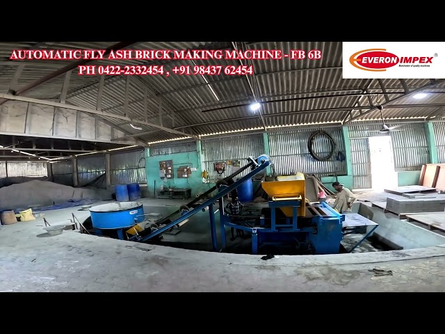 Everon Automatic Fly Ash Brick Making Machine - FB 6B | Full Setup & Demo | Call - +91 98437 62454