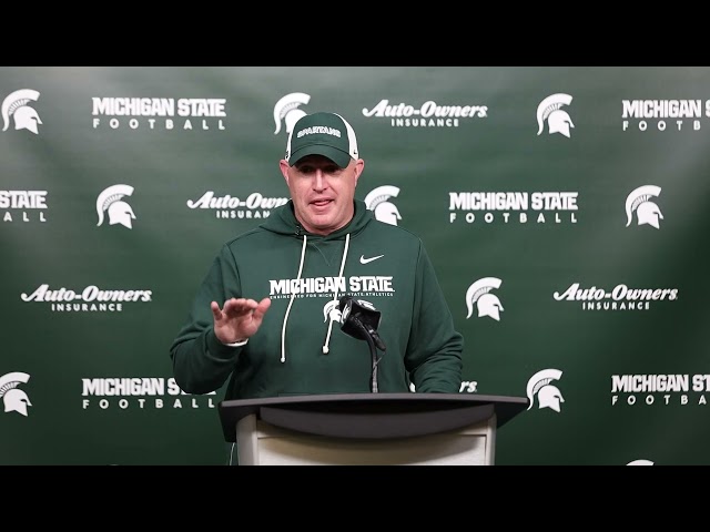 Michigan State football coach Pat Fitzgerald is counting down the days to play Michigan