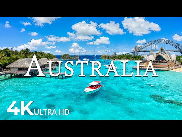 FLYING OVER AUSTRALIA (4K UHD) – Soothing Music Along With Beautiful Nature Video - 4K Video ULTRAHD