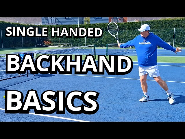 Tennis - Single Handed Backhand Coaching Tutorial Basics