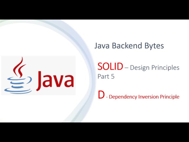 SOLID - Dependency Inversion Principle - Part 5 | Java Interview Questions | #java #coding