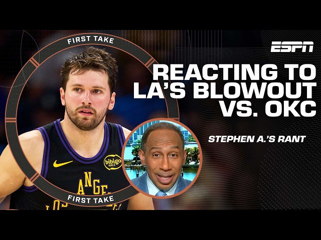 Stephen A. isn’t ‘glossing over’ the Lakers’ a** whoopin’ vs. the Thunder 👀 | First Take