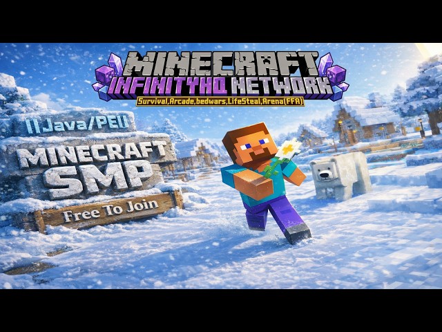 Minecraft SMP LIVE 24/7 | iHQ Broadcast Hindi | 1.21.11 (Java & Bedrock/PE) #minecraft #smp