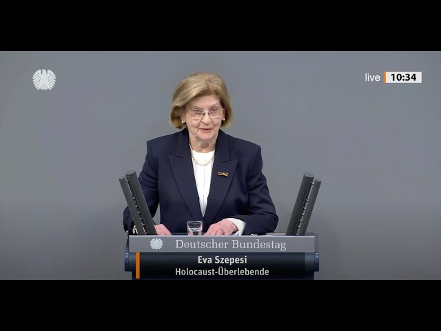 Eva Szepesi und Marcel Reif sprechen zum Holocaust-Gedenktag