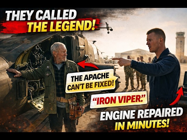 Experts Couldn’t Repair the AH-64 Apache Engine — Until the Commander Called a Legendary Veteran