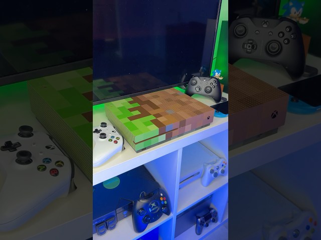 XBOX ONE S Minecraft Edition Launch 🚀  #asmr #xbox #xboxone #minecraft #gaming #launch #startup