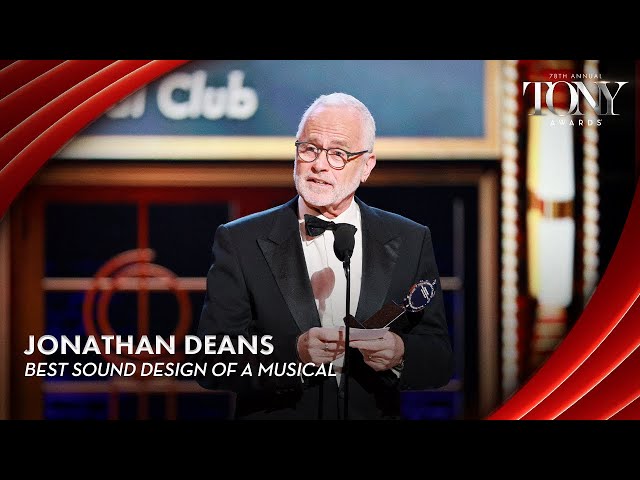Jonathan Deans | 2025 Tony Awards Acceptance Speech