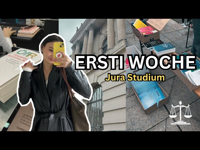 VLOG: Mein erster Tag an der Uni // Ersti Woche (Jura, Ersti Tüte, neue Leute)