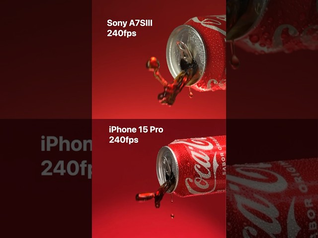 240fps iPhone 15 Pro vs 240fps SONY A7SIII 🤯‼️Which one is better?