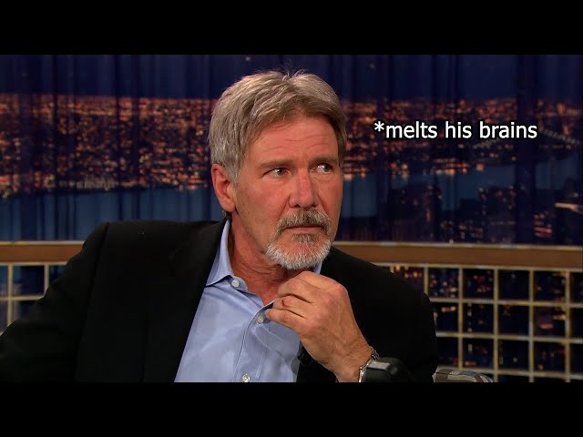 Harrison Ford being effortlessly funny for 4 minutes straight