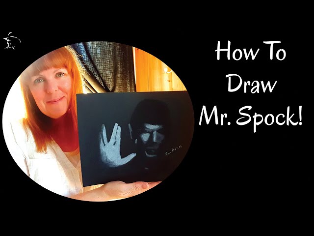How To Draw Mr. Spock From Star Trek: Real-Time Drawing Tutorial! (How To Draw Celebrity Portraits)