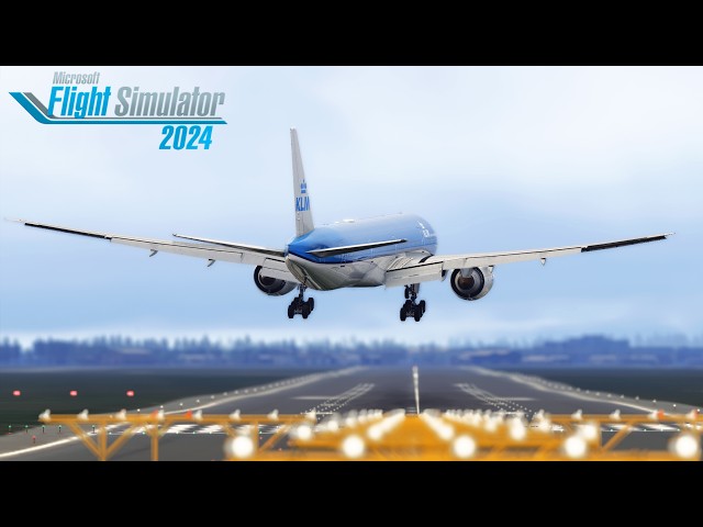 MSFS 2024 | PMDG 777 UPDATE | Crosswind Landing Amsterdam