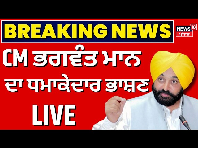 Live | ਹੁਸ਼ਿਆਰਪੁਰ ਤੋਂ CM ਭਗਵੰਤ ਮਾਨ LIVE, ਧਮਾਕੇਦਾਰ ਭਾਸ਼ਣ | Bhagwant Mann | CM Speech | News18 Punjab