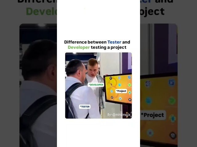 😂 The Developer vs Tester #developermemes #codingmemes #funny #tester #comedy