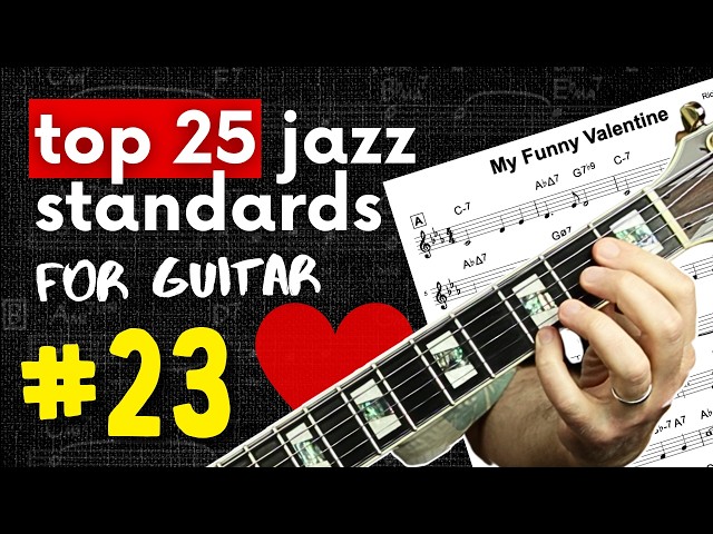 MY FUNNY VALENTINE Guitar Lesson (tab, chords, scales) | #23 of Top 25 Jazz Standards for Guitar
