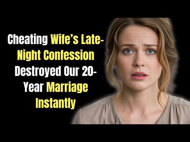 Cheating Wife’s Late-Night Confession Destroyed Our 20-Year Marriage Instantly, Cheating Wife Story
