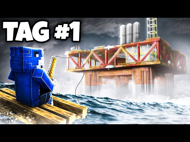 Ich habe 10 TAGE auf einer BOHRINSEL in Minecraft gelebt...