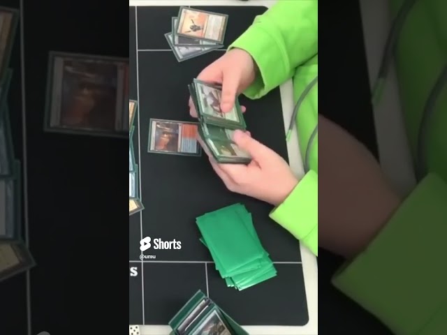 Magic the Gathering Cheater Using Annoying Shuffling to Cheat