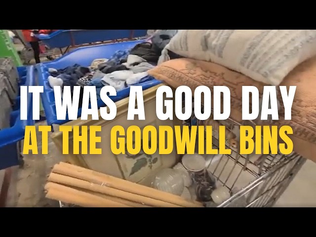 Today was a good day at the Goodwill Outlet bins!!! I'm excited about my finds • thrift with me