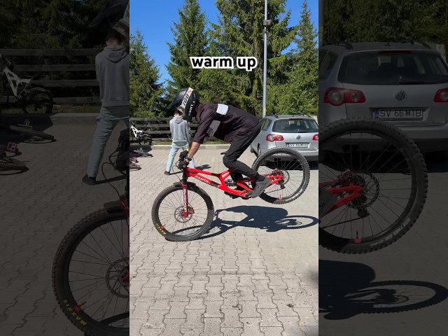 Warming up the DH BIKE  #downhill #downhillbike #mtb #bike #santacruzbicycles