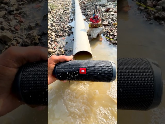 Jbl flip2 speaker throw in pipe bass testing