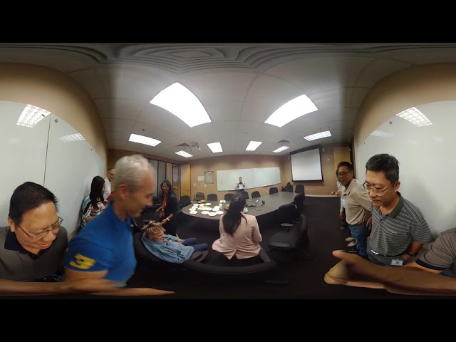 360 Video: Happy Birthday group photo for Tina