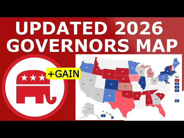 Updated 2026 Governors Map Prediction (April 2026)