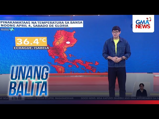 Weather update as of 6AM (April 6, 2026) | Unang Balita