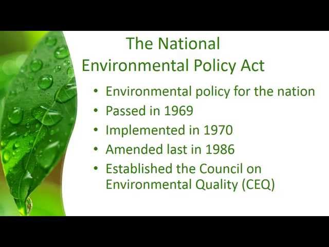 An Introduction to NEPA