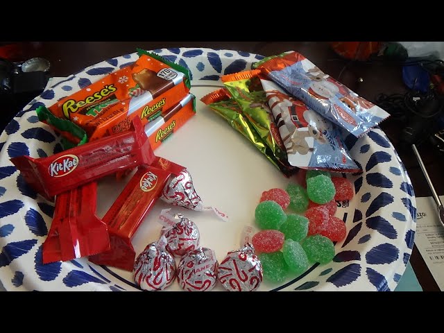 ASMR Eating Christmas Candy