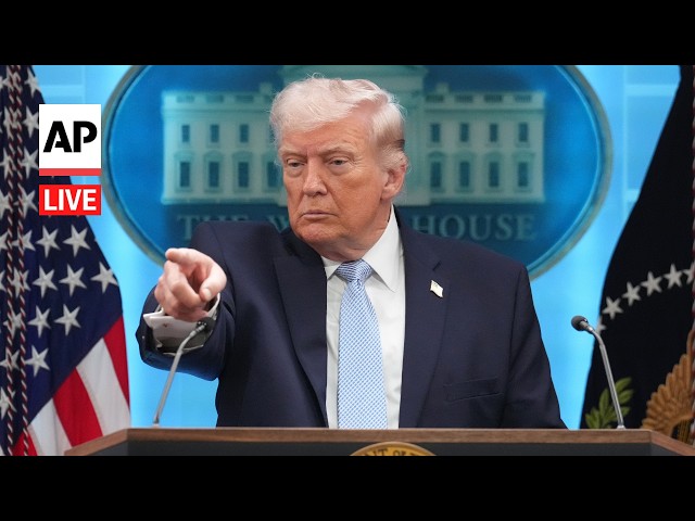 LIVE: Trump holds a press conference on the Iran war