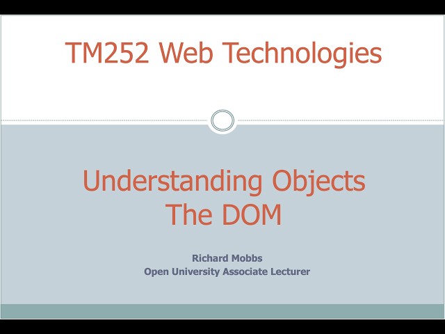 Understanding Object & The DOM
