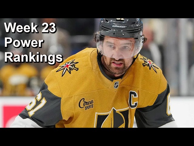The Antepenultimate 25-26 NHL Power Rankings