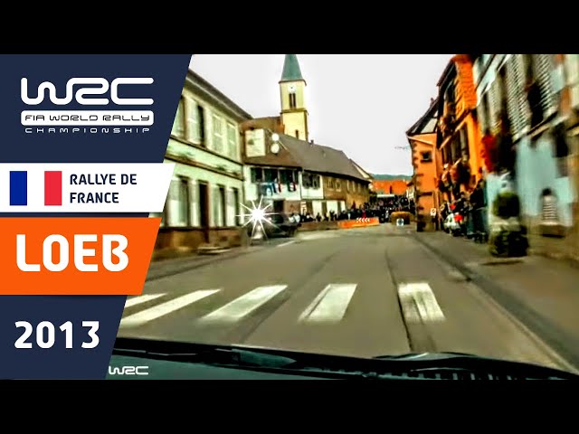 LOEB onboard Rallye de France 2013 Citroën DS3 WRC. Loeb est le plus rapide! Stage 3