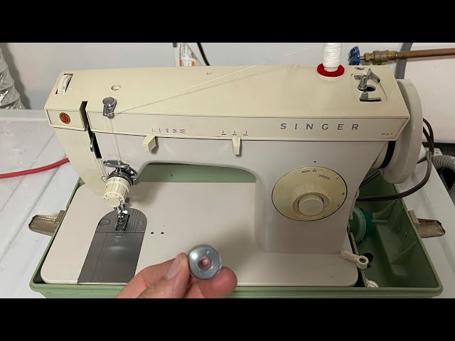 Singer 247 Sewing Machine: Loading The Bobbin