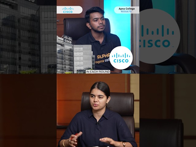 CISCO - 24LPA | Cisco Ideathon #results #placement #apnacollege