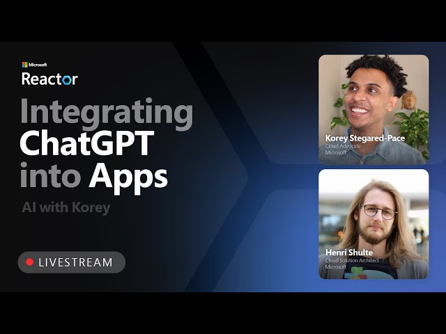 Integrating ChatGPT into Apps