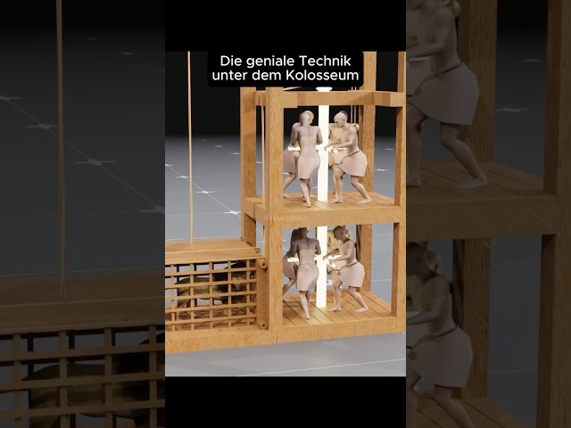 Die geniale Technik unter dem Kolosseum 🏟⚙️ #colosseum  #technik  #wissen