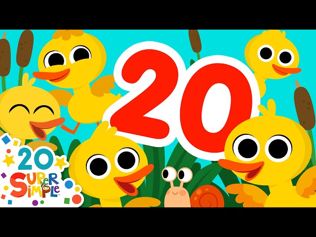 20 Little Ducks | Quack! 🦆 Preschool Spring Counting Song | Super Simple Songs