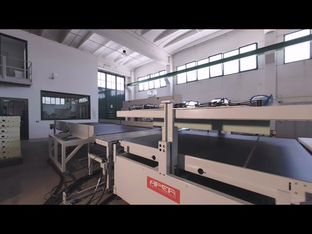Automatic picking & matching power press + Automatic trimming and cutting saw