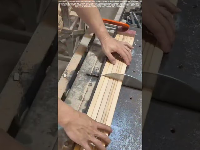 Mechanical Precision: How Batch-Cutting Systems Standardize Timber Components for Joinery